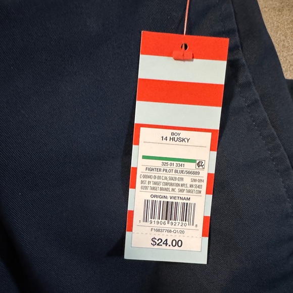 NWT Boy’s Cat & Jack Uniform Pants - 14H - Picture 3 of 3